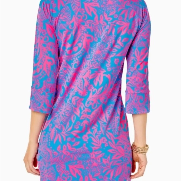 Lilly Pulitzer NWT Braedyn Aura Pink Leaf an Impression dress - Picture 2 of 5